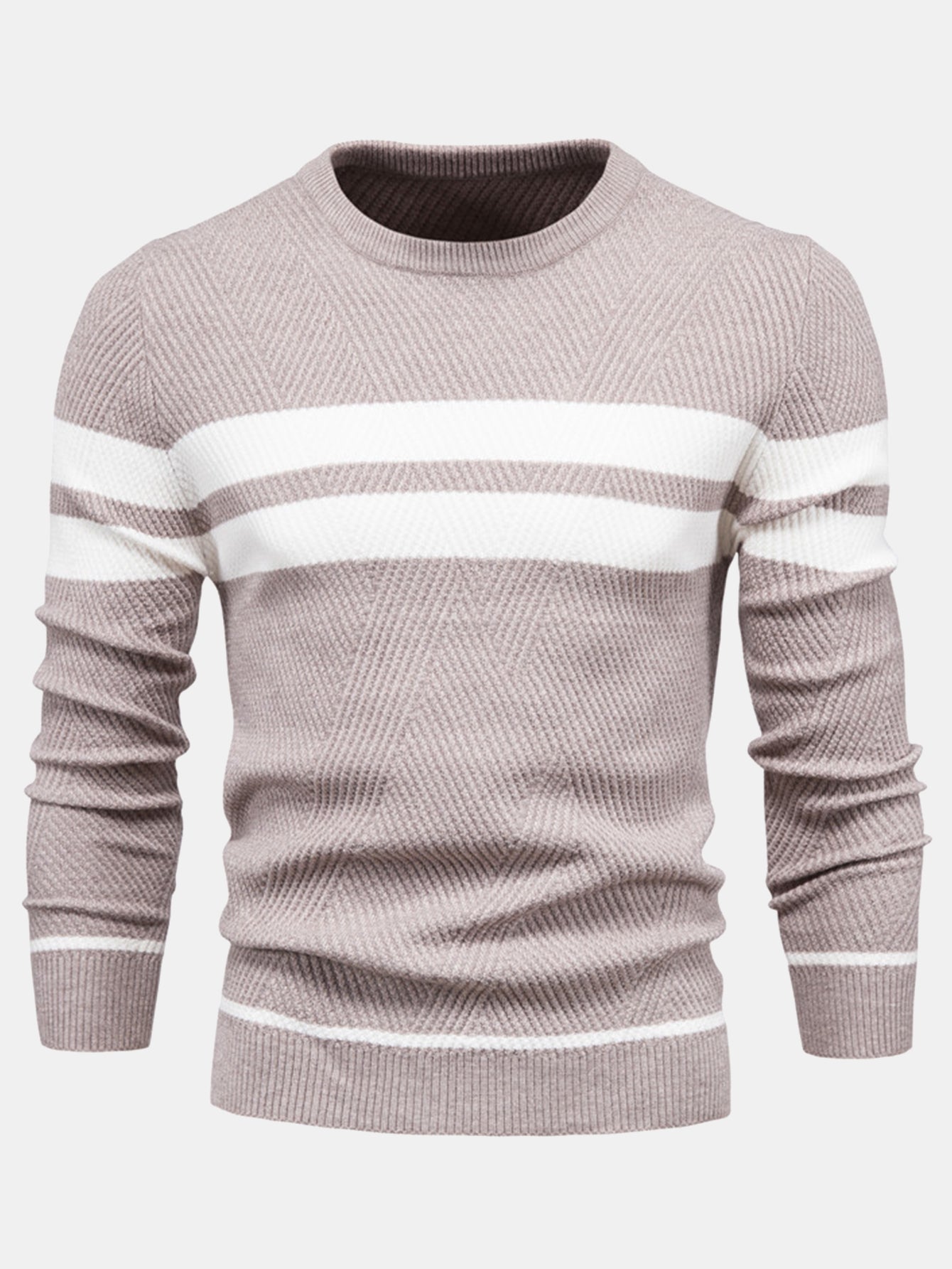 Stripe Crew Neck Sweater