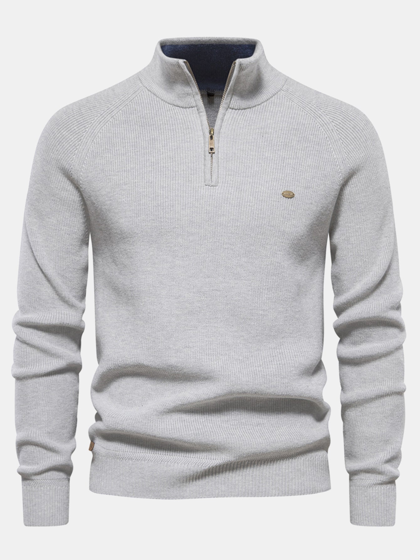 Raglan Sleeve Quarter-Zip Sweater