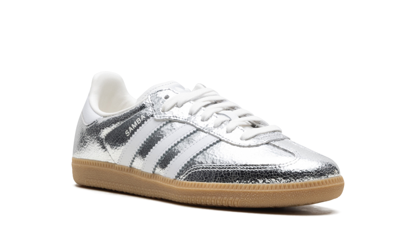 Samba OG "Silver Metallic Cracked Leather"