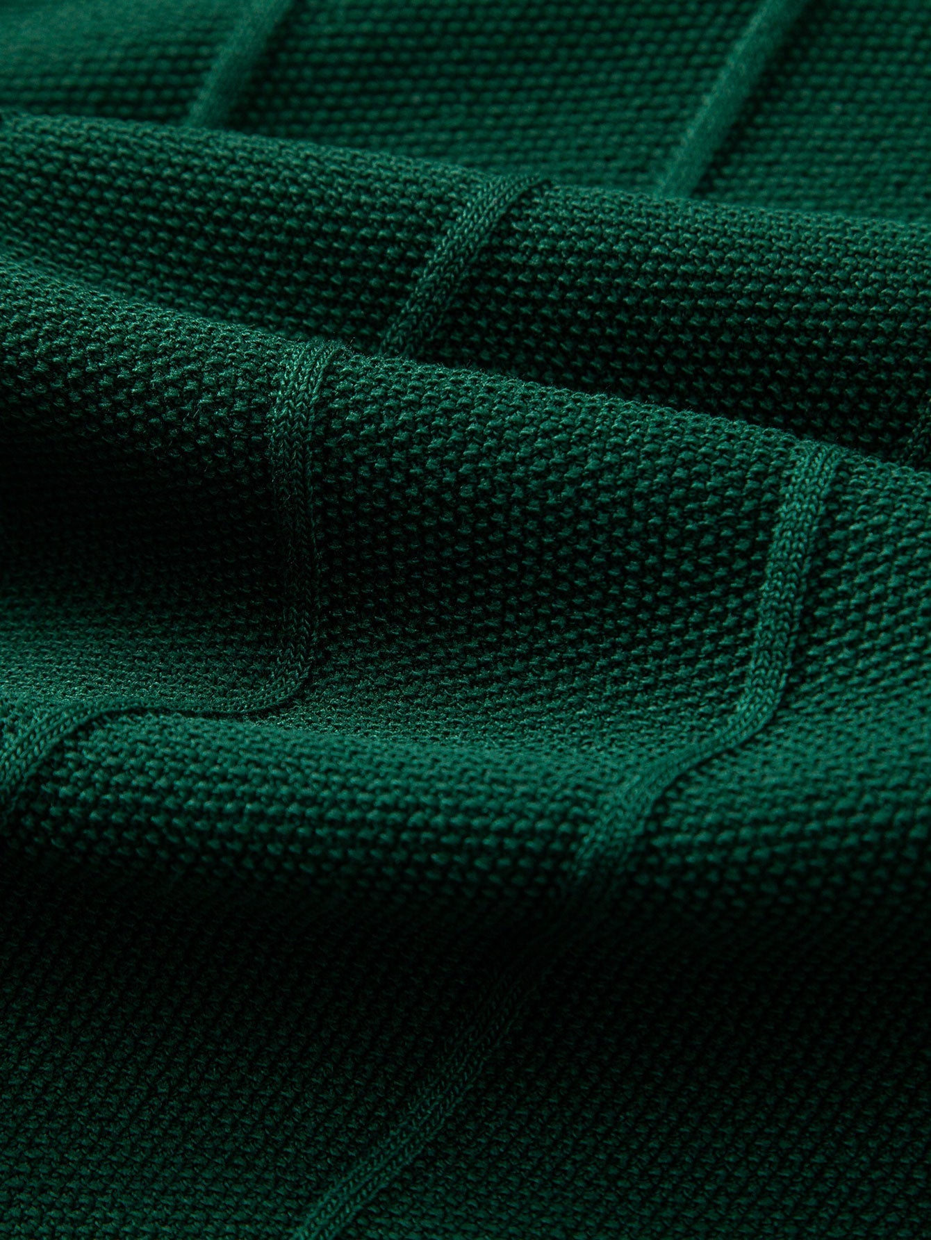 Stripe Jacquard Knit Polo Shirt