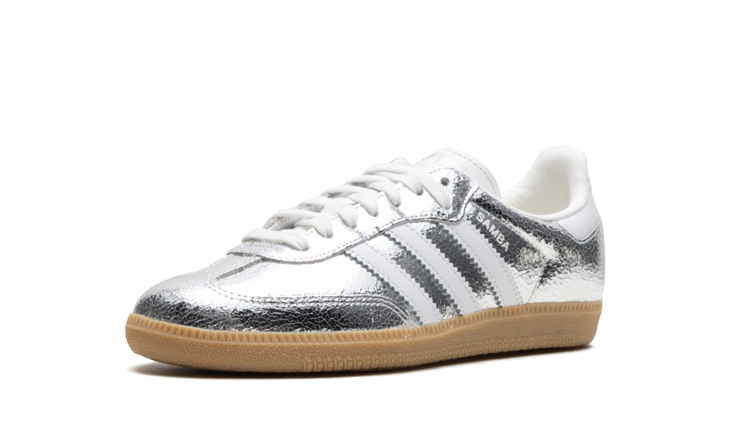 Samba OG "Silver Metallic Cracked Leather"