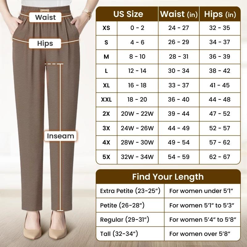 SoftGlamor - Women's Ultra Soft Perfect Drape Pull-On Pants