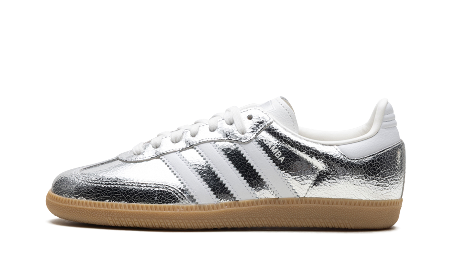 Samba OG "Silver Metallic Cracked Leather"