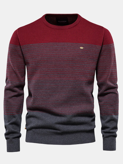 Contrast Striped Sweater