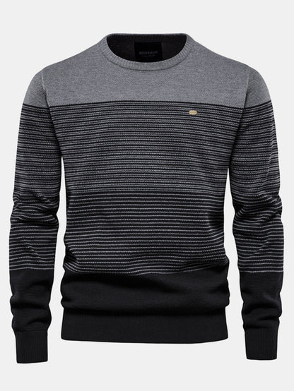 Contrast Striped Sweater