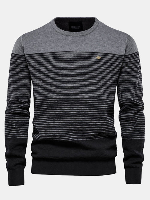 Contrast Striped Sweater