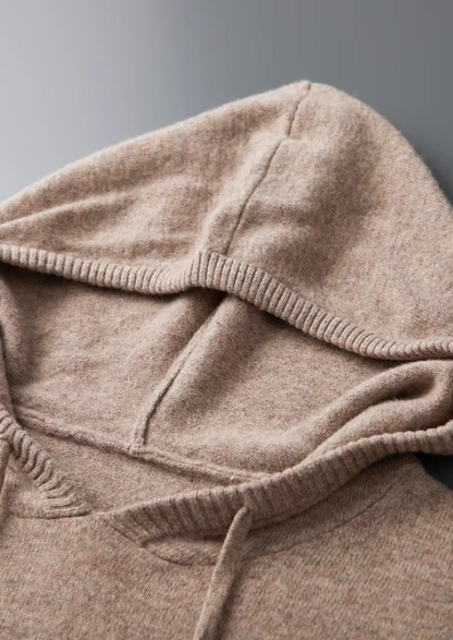 PURE EXTRA-FINE MERINO WOOL LEISURE HOODIE