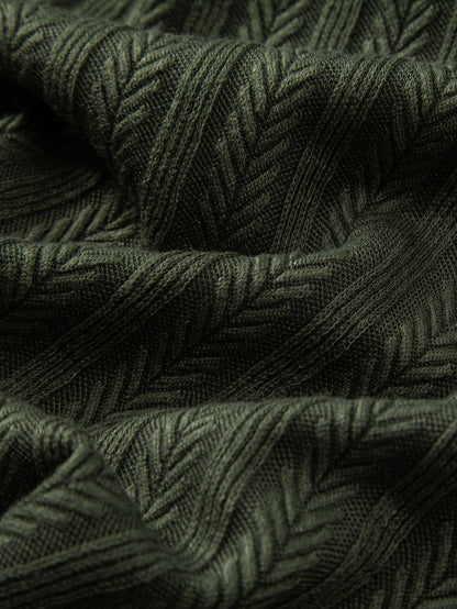 Wheat Ear Jacquard Polo Shirt