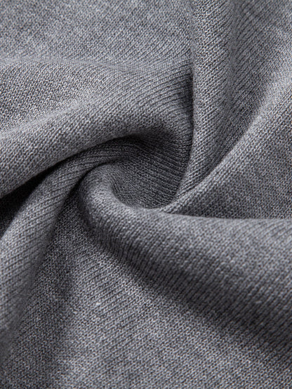 Twist Jacquard Knitted Zipper Polo Shirt