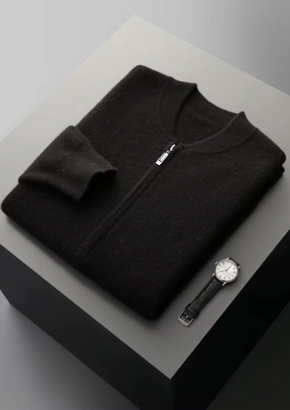 PURE EXTRA-FINE MERINO WOOL V-NECK CARDIGAN