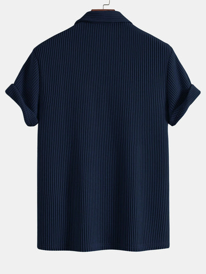 3 Pieces Short Sleeved Waffle Polo