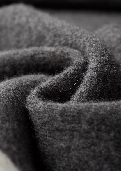 PURE EXTRA-FINE MERINO WOOL WIDE LEISURE TROUSERS