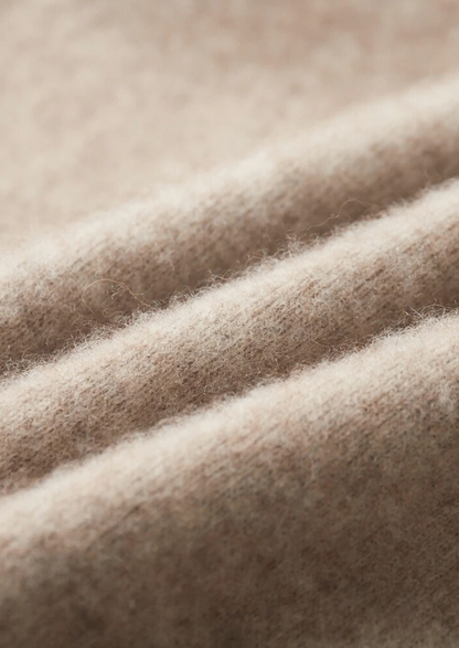 PREMIUM CASHMERE TWO TONE ZIP CARDIGAN