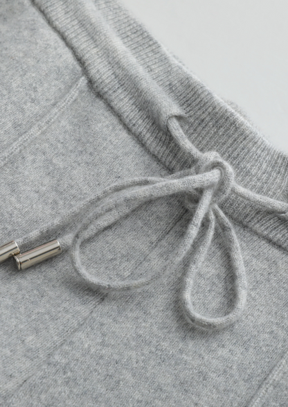 PURE EXTRA-FINE MERINO WOOL LUZZO SET - LIGHT GRAY