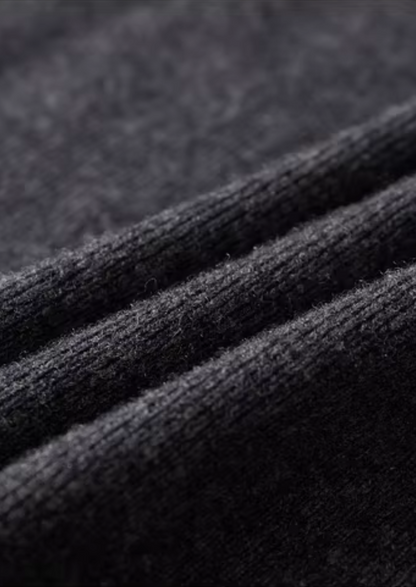 PURE EXTRA-FINE MERINO WOOL RIBBED POLO CARDIGAN