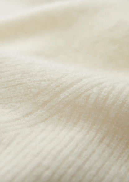 PREMIUM CASHMERE RIBBED HALF-ZIP SWEATER