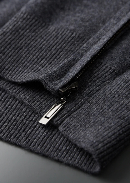 PREMIUM CASHMERE ZIPPER HOODIE