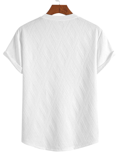 Diamond Jacquard Arc Hem T-Shirt & Diamond Jacquard Shorts
