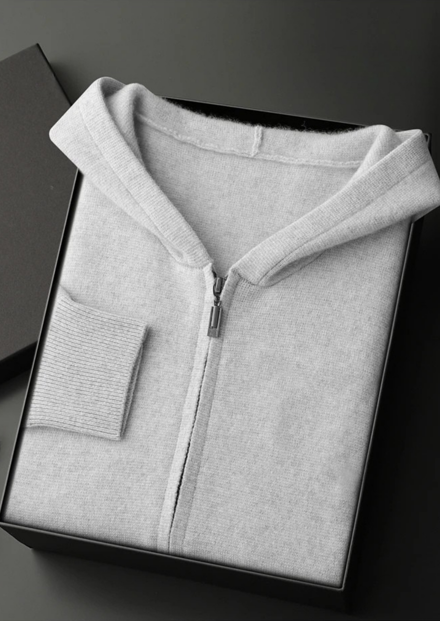 PREMIUM CASHMERE ZIPPER HOODIE