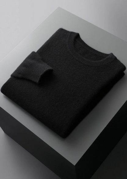 PURE EXTRA-FINE MERINO WOOL CLASSIC CREWNECK