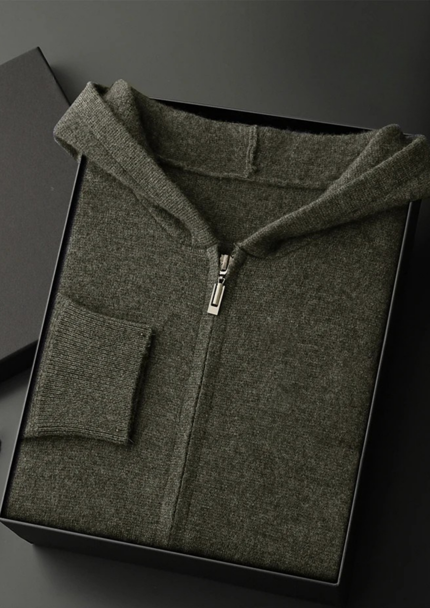 PREMIUM CASHMERE ZIPPER HOODIE