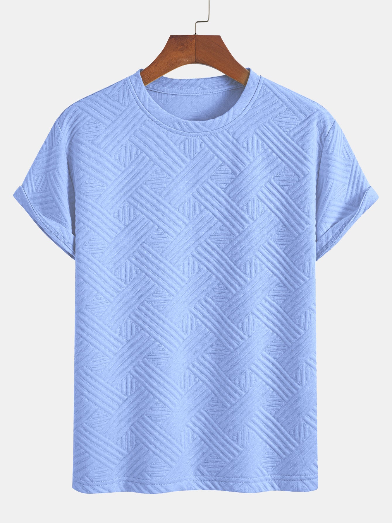 Striped Jacquard T-Shirt & Shorts Set