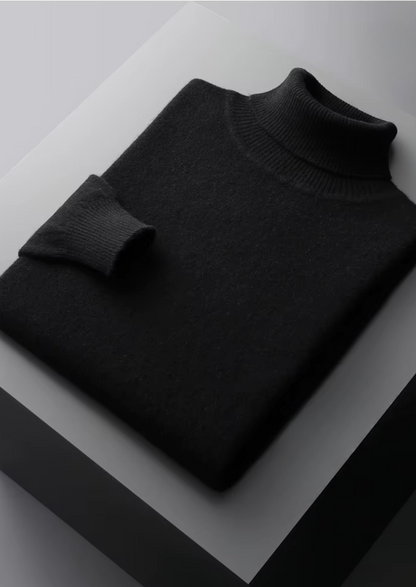 PURE EXTRA-FINE MERINO WOOL CLASSIC ROLLNECK