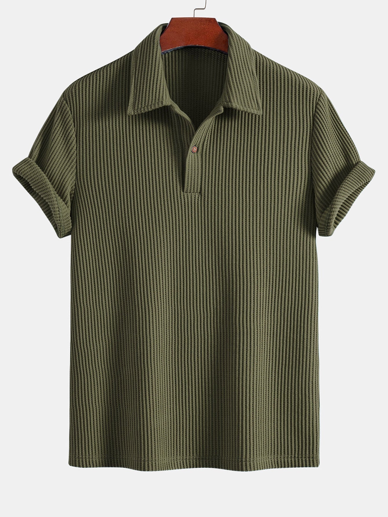 3 Pieces Short Sleeved Waffle Polo