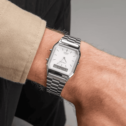 C A S I O  Vintage 38mm Watch - Water Resistant | Transferred steel