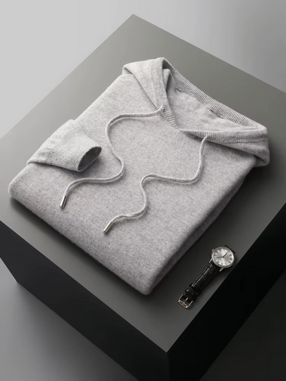 PURE EXTRA-FINE MERINO WOOL LEISURE HOODIE