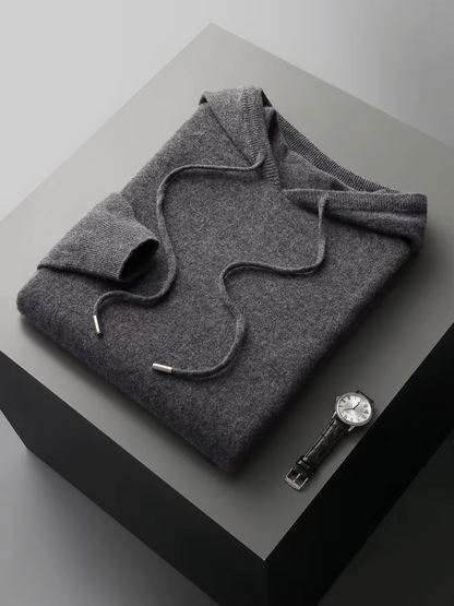 PURE EXTRA-FINE MERINO WOOL LEISURE HOODIE