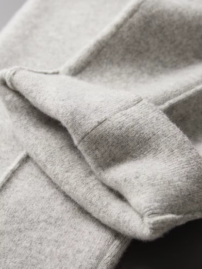 PURE EXTRA-FINE MERINO WOOL LEISURE TROUSERS