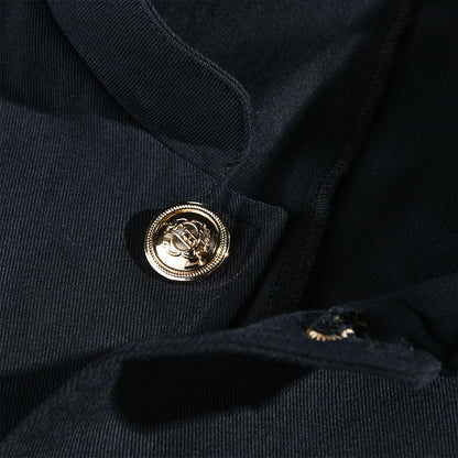 【24-hour shipping out】Men's Vintage Casual Solid Stand Collar Button Jacket 85705875TO