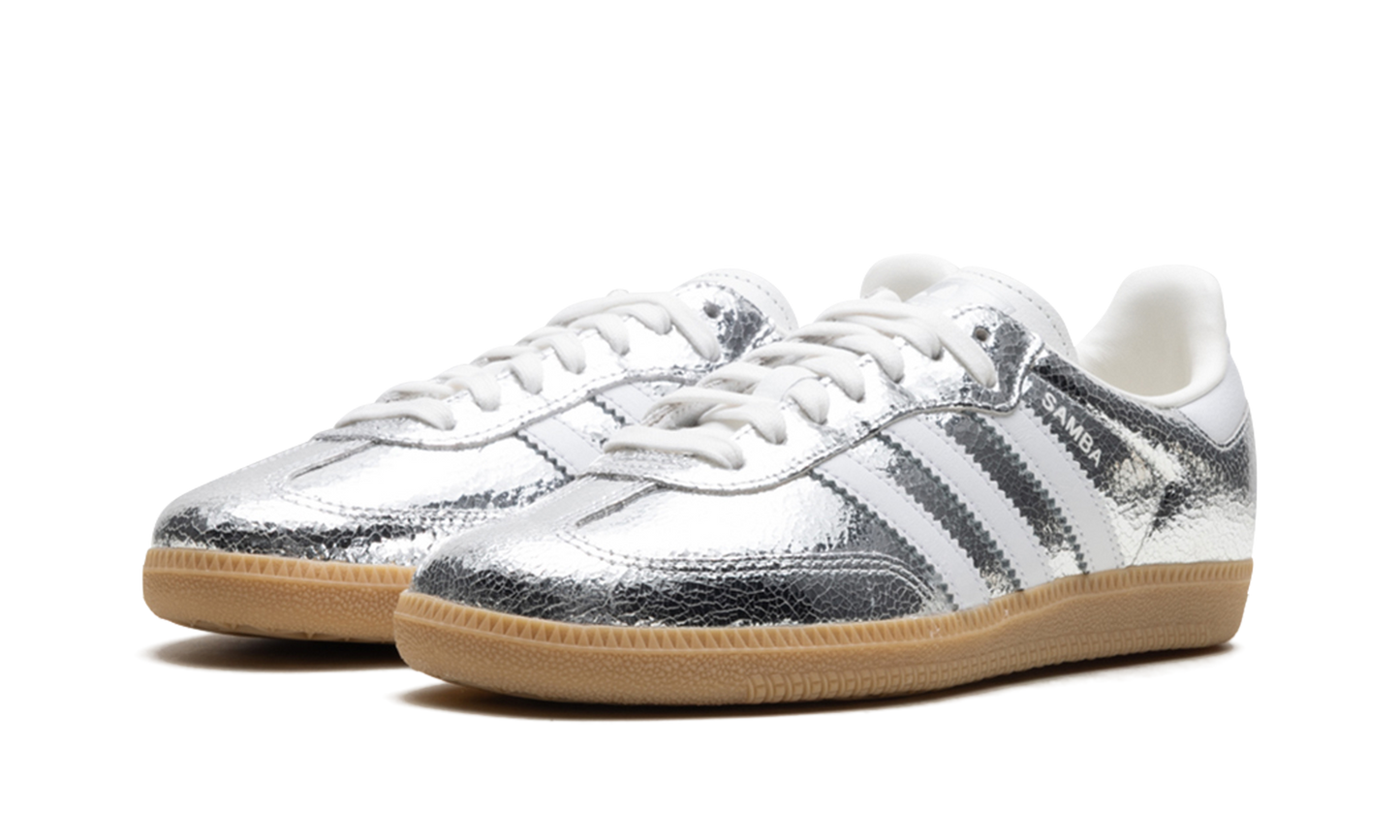Samba OG "Silver Metallic Cracked Leather"