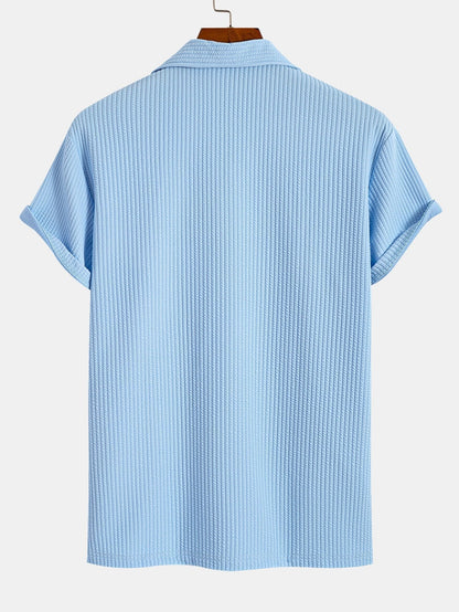Ribbed Cuban Collar Polo