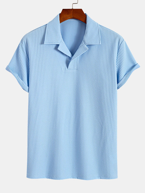 Ribbed Cuban Collar Polo