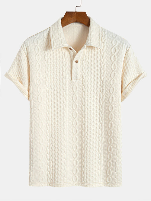 Twist Textured Jacquard Polo