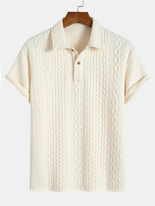 Twist Textured Jacquard Polo